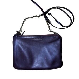 Sandro Paris Women's Shoulder Bag Crossbody Purse 100% cow leather chain strap